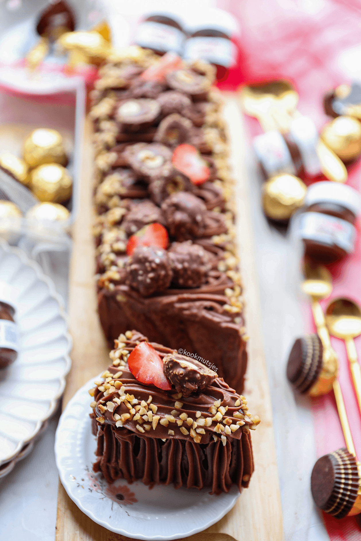 Ferrero rocher taart no bake
