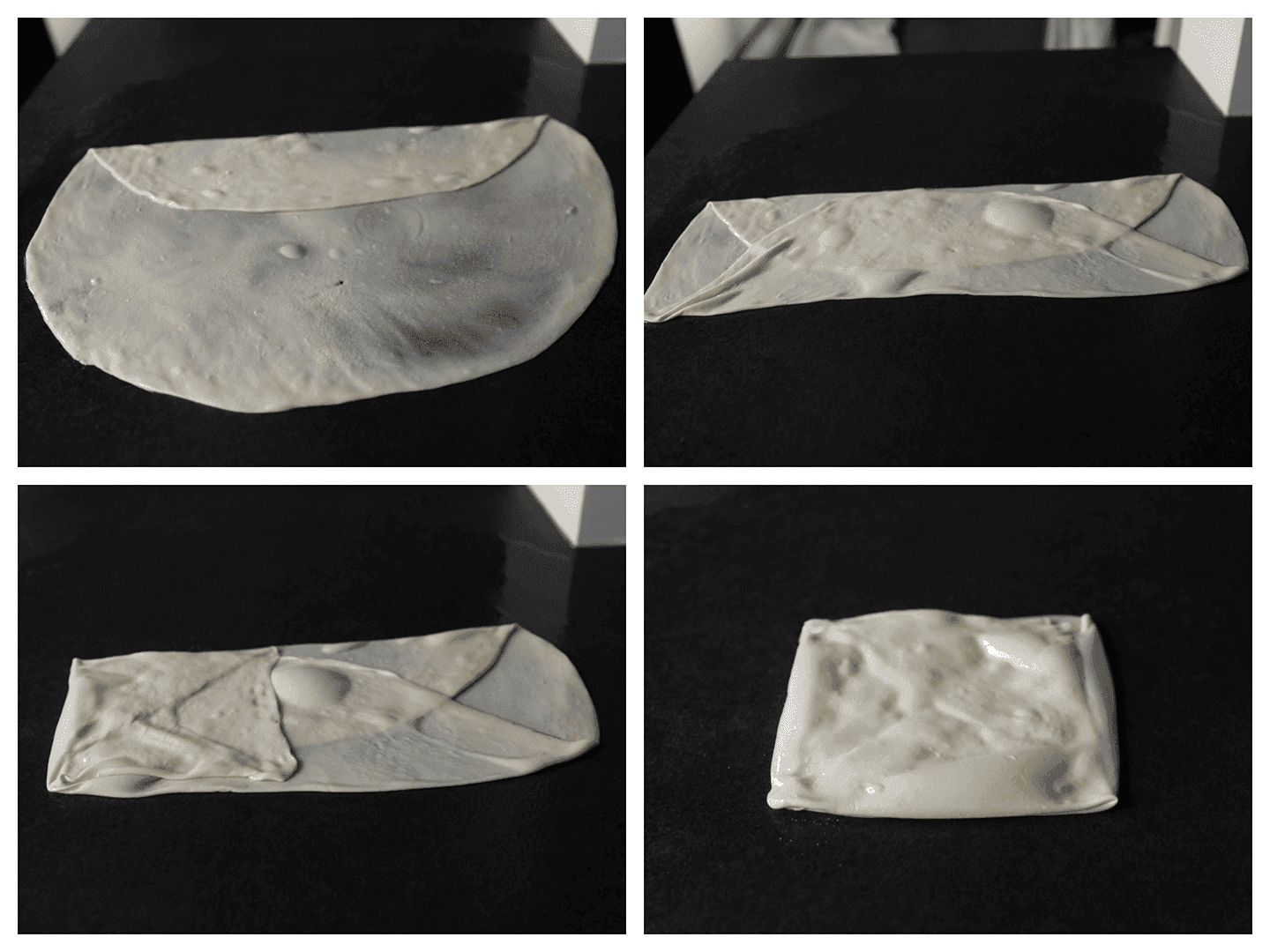 Msmen dichtvouwen tot een pakketje