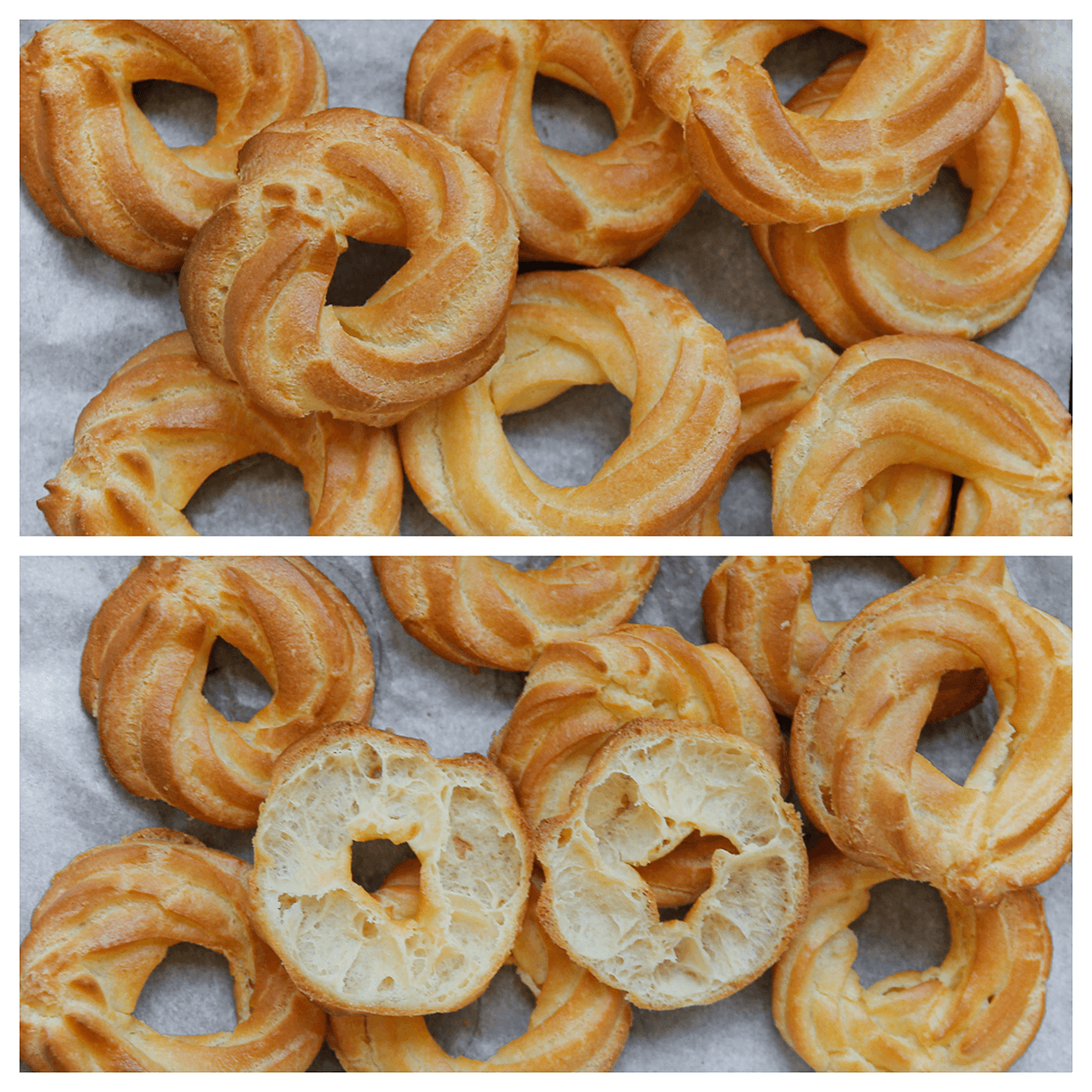 Soesjesdeeg open snijden