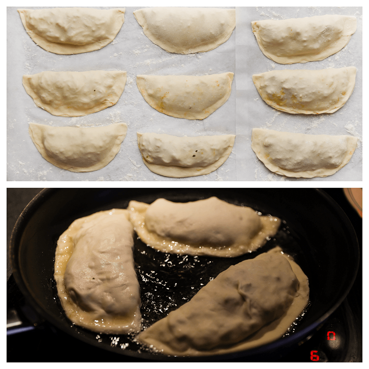 Visbroodjes goudbruin bakken in zonnebloemolie