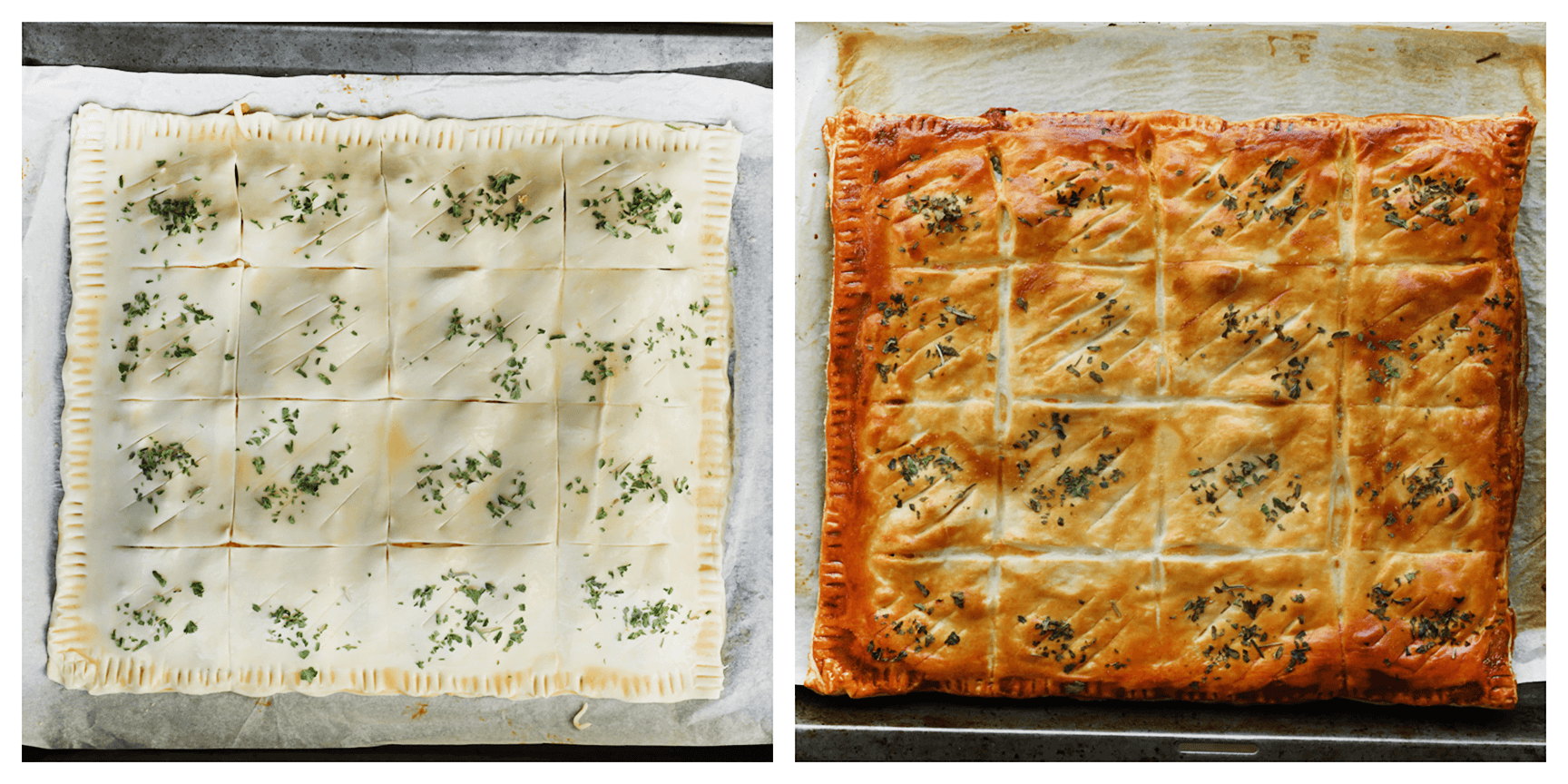 Bladerdeegtaart bakken in de oven