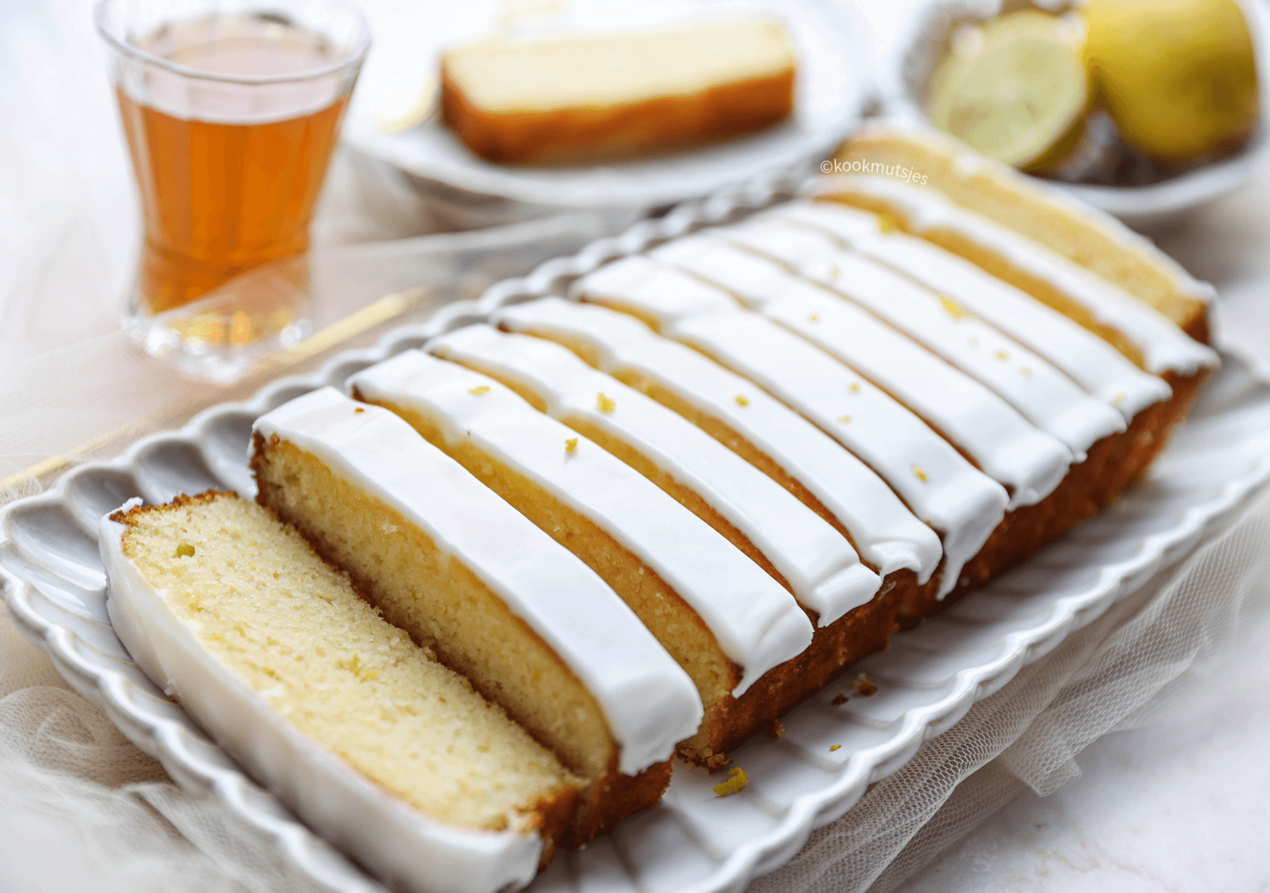 Citroencake van Starbucks