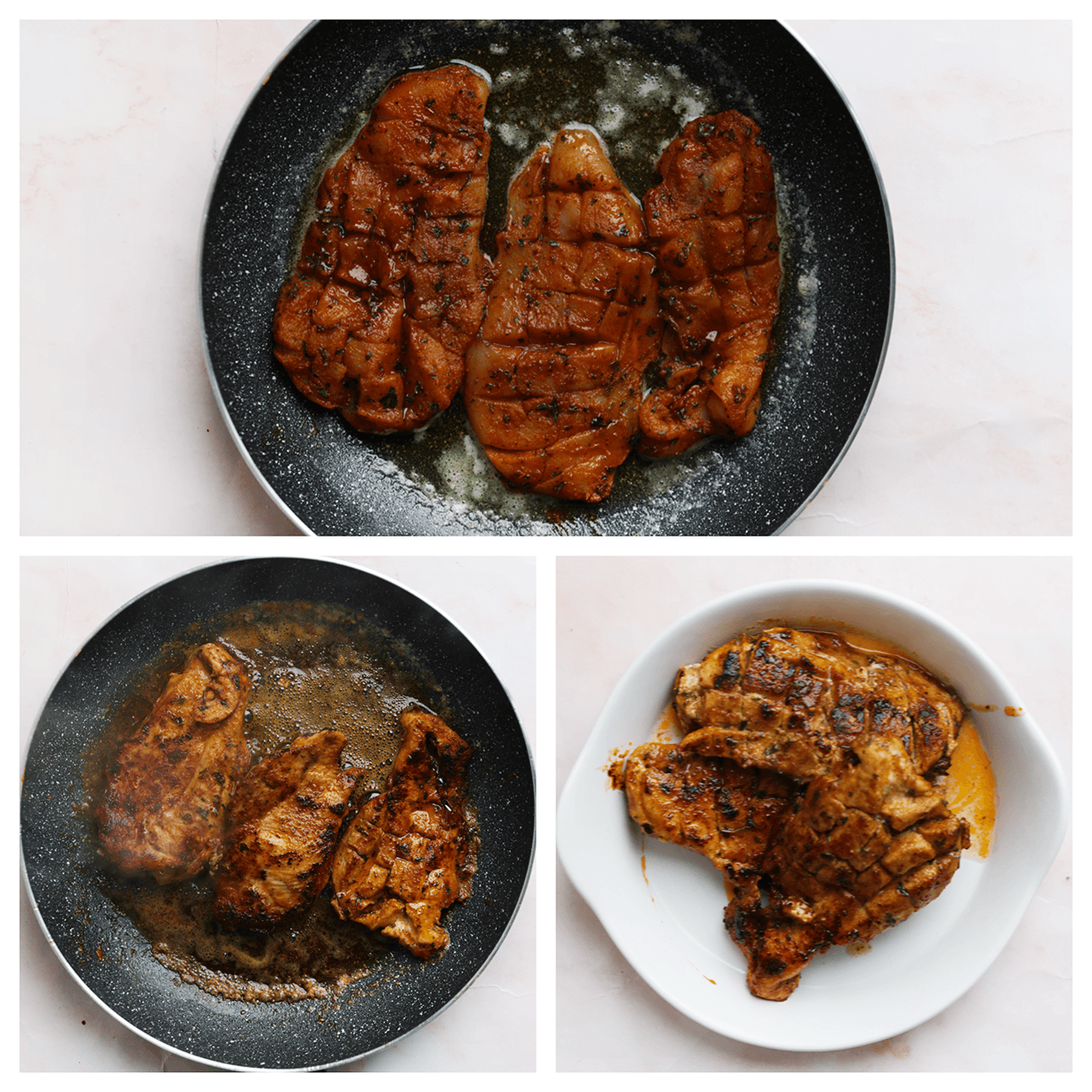 Kip gaar bakken aan beide kanten