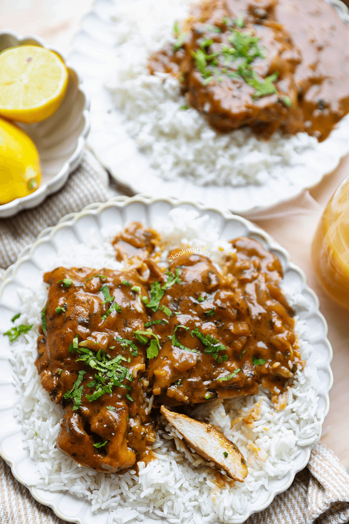 Kip in sweet honey eindresultaat Kookmutsjes