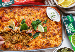 Knorr spaghetti ovenschotel met gehakt Kookmutsjes