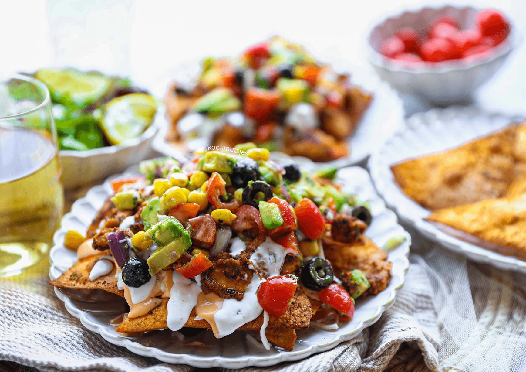 Tortilla chips met kip Kookmutsjes