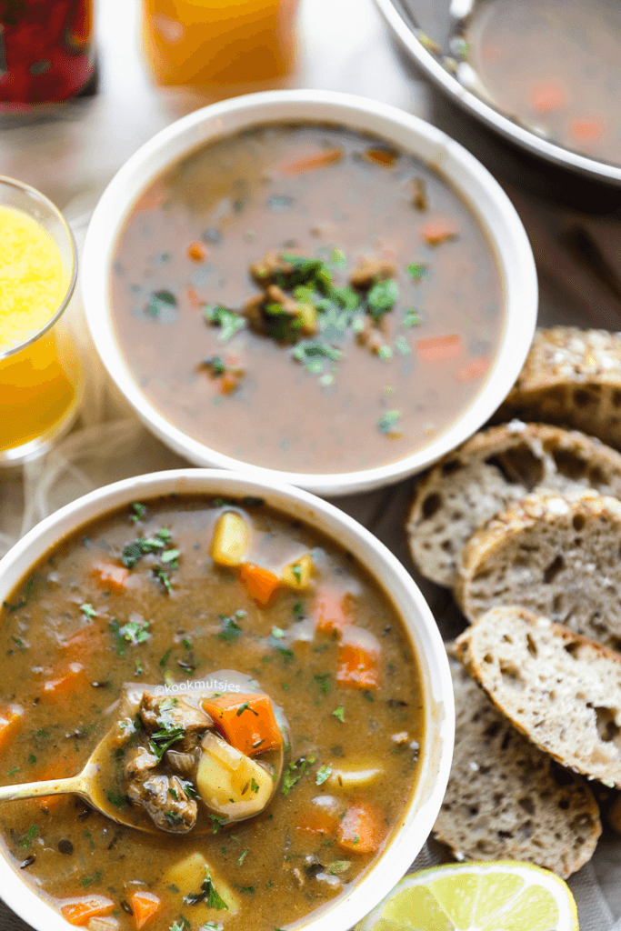 Vleessoep eindresultaat Kookmutsjes