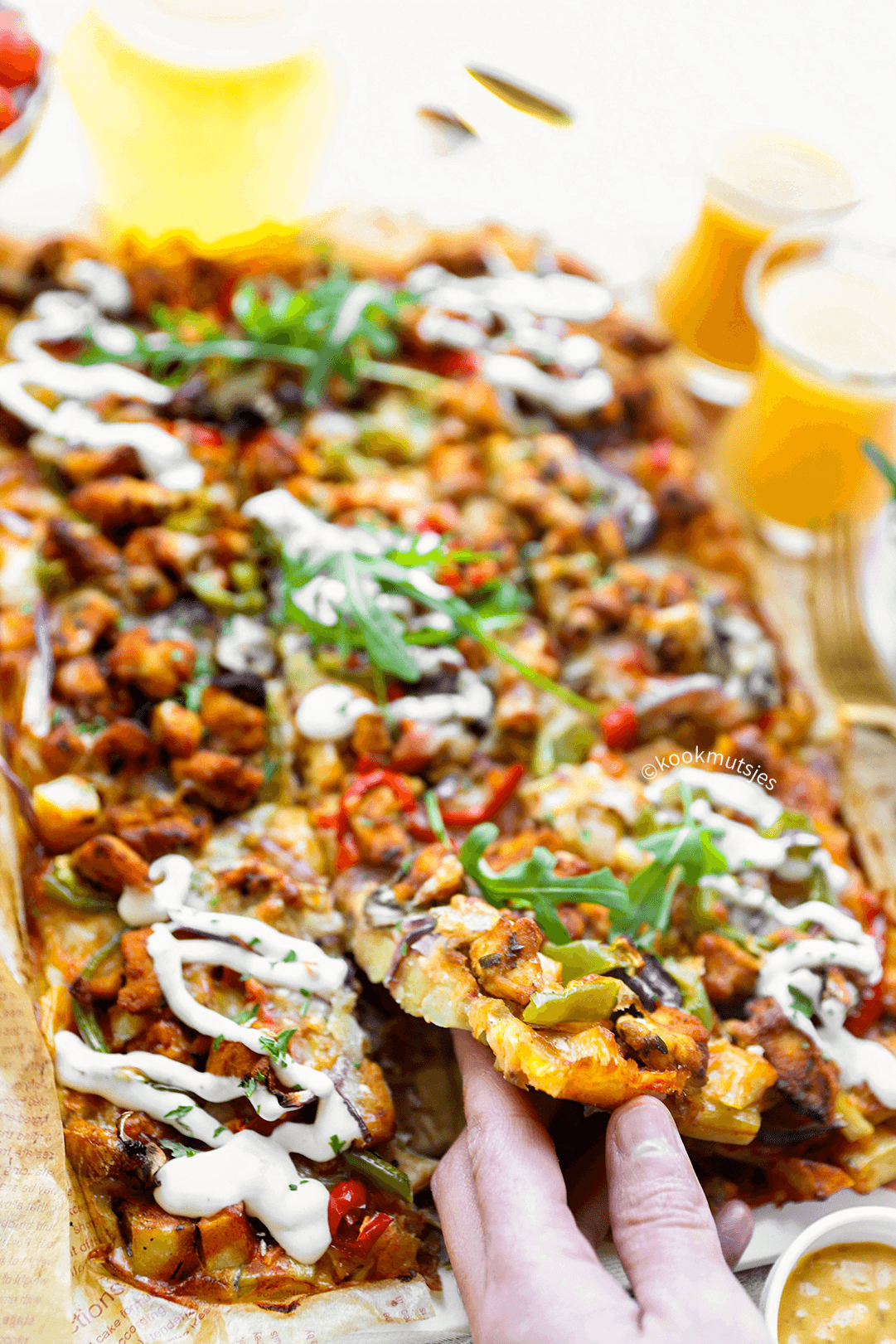 Aardappeltortilla kipschotel eindresultaat