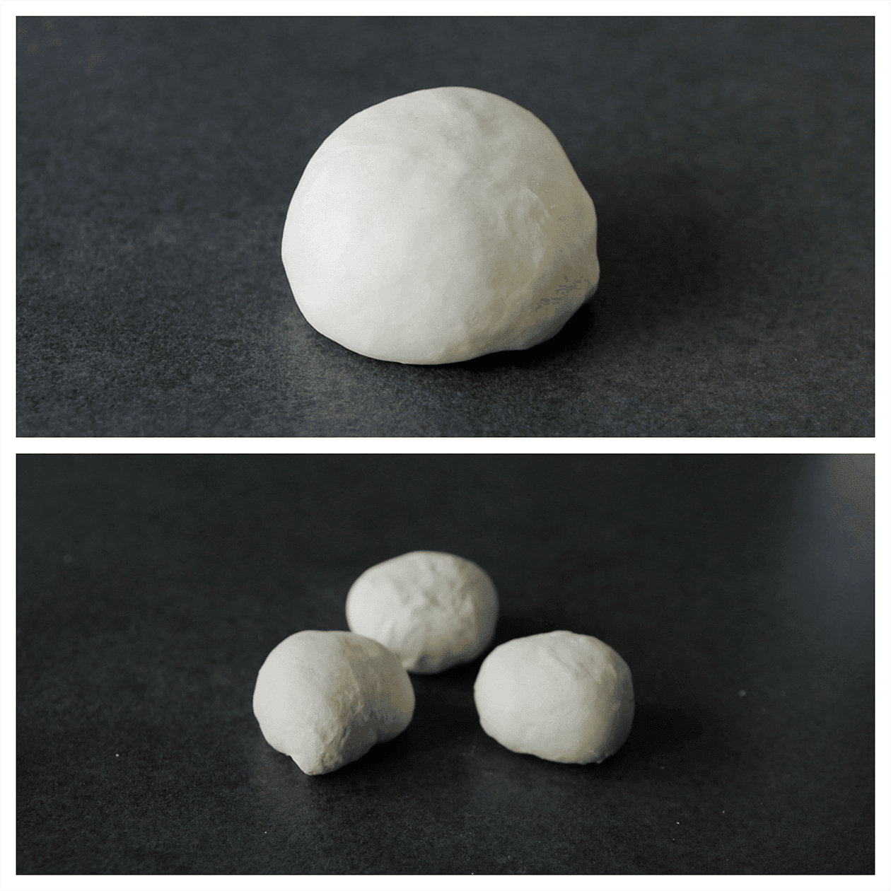 Deeg verdelen in 3 porties