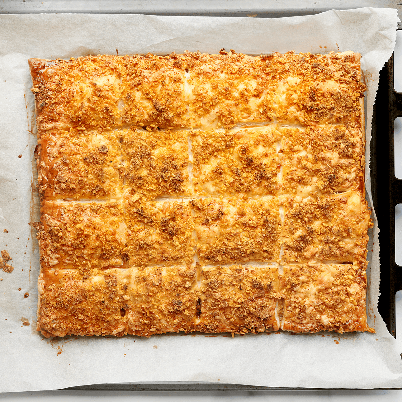 Doritos hapjes gaar bakken in de oven