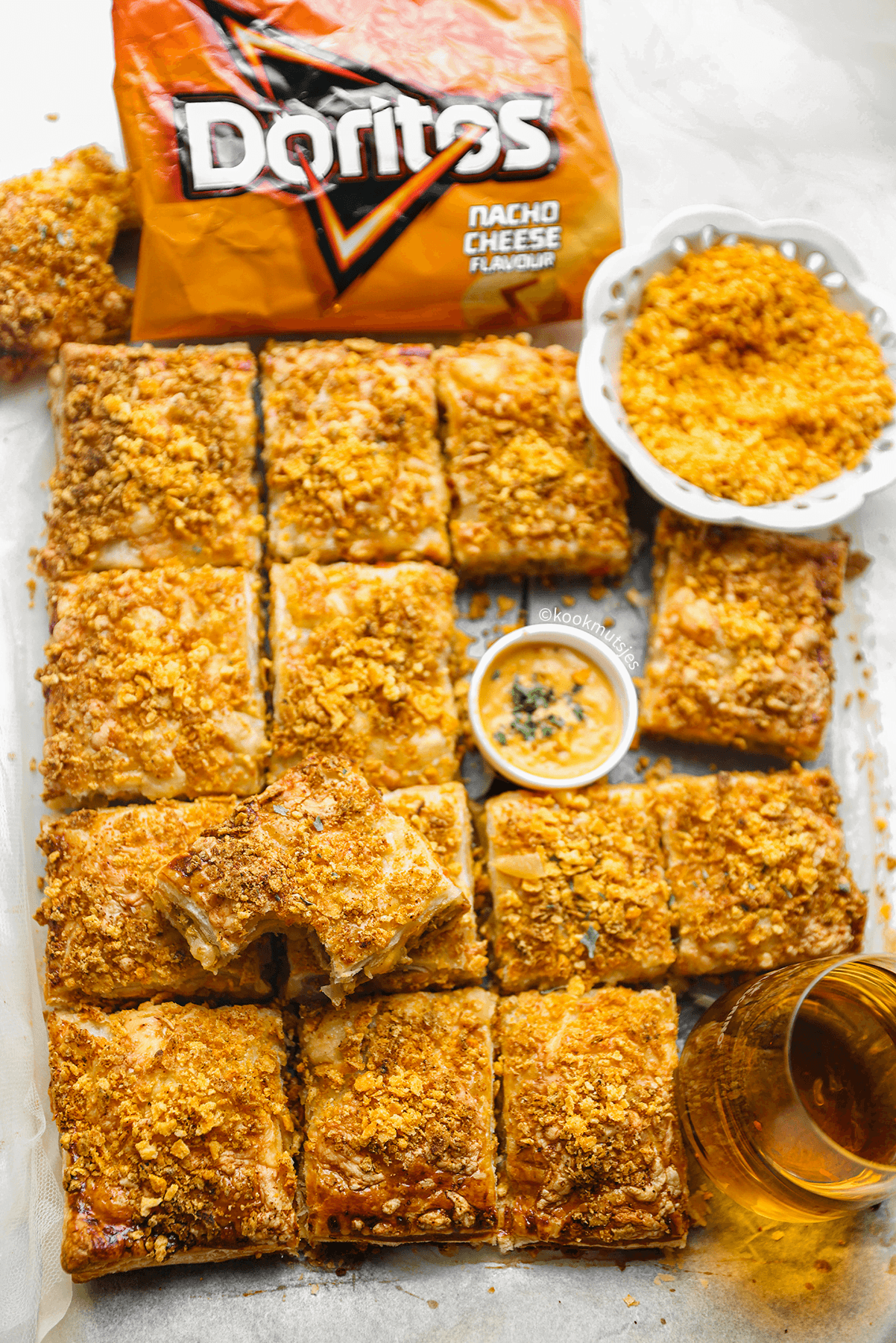 Doritoshapjes uit de oven eindresultaat Kookmutsjes