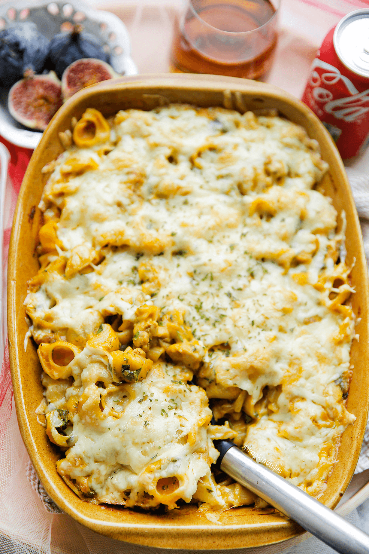 Kip-pompoen pastaschotel eindresultaat Kookmutsjes