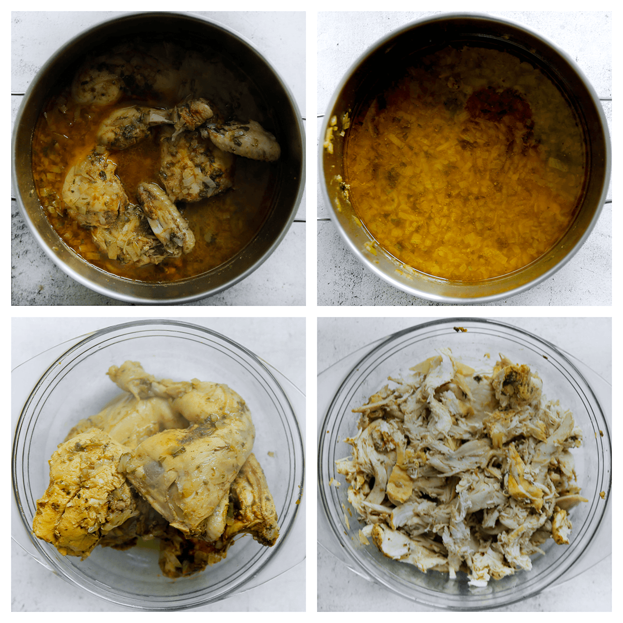 Kip uit de jus halen, af katen koelen en plukken