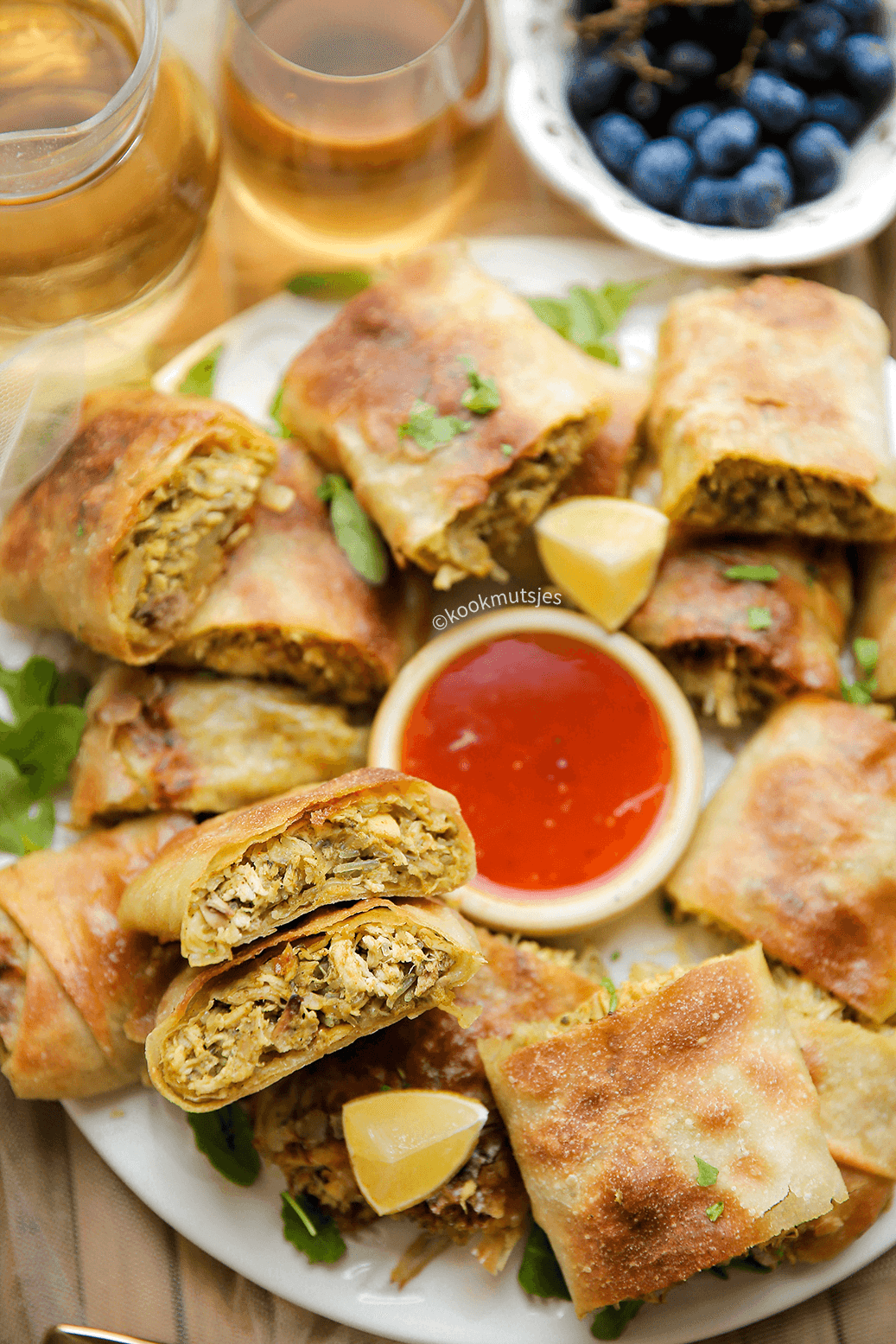 Kipbroodjes eindresultaat Kookmutsjes