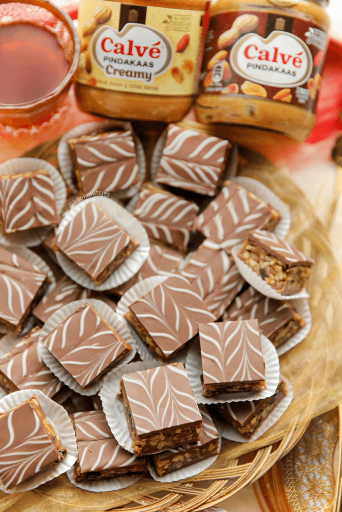 Pinda marmerkoek eindresultaat Kookmutsjes