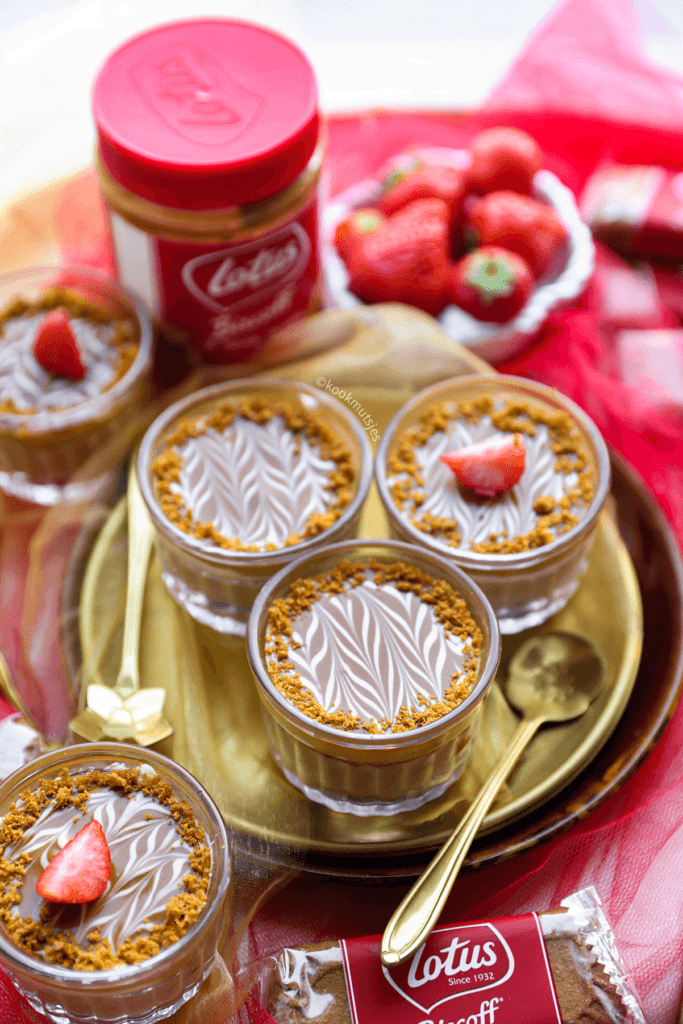 Speculoos toetje in glas eindresultaat Kookmutsjes
