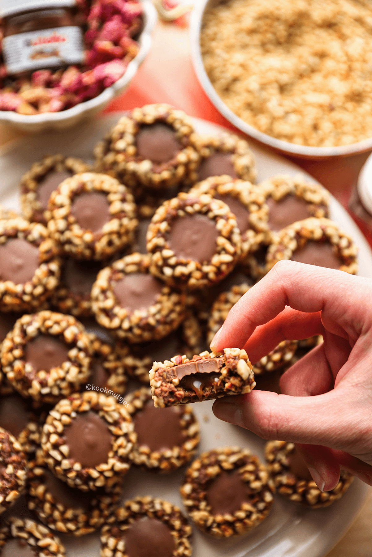 Chocolade bonbons met karamel