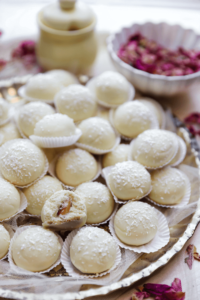 Gevulde maïzenakoekjes met chocolade eindresultaat