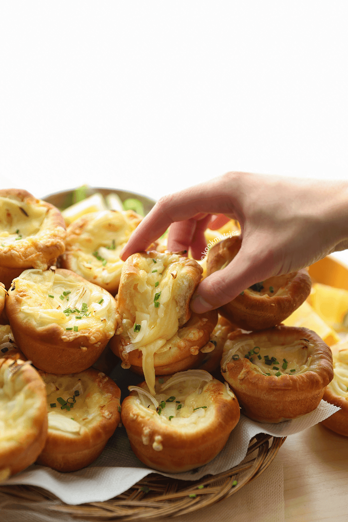 Kaasbroodjes eindresultaat Kookmutsjes