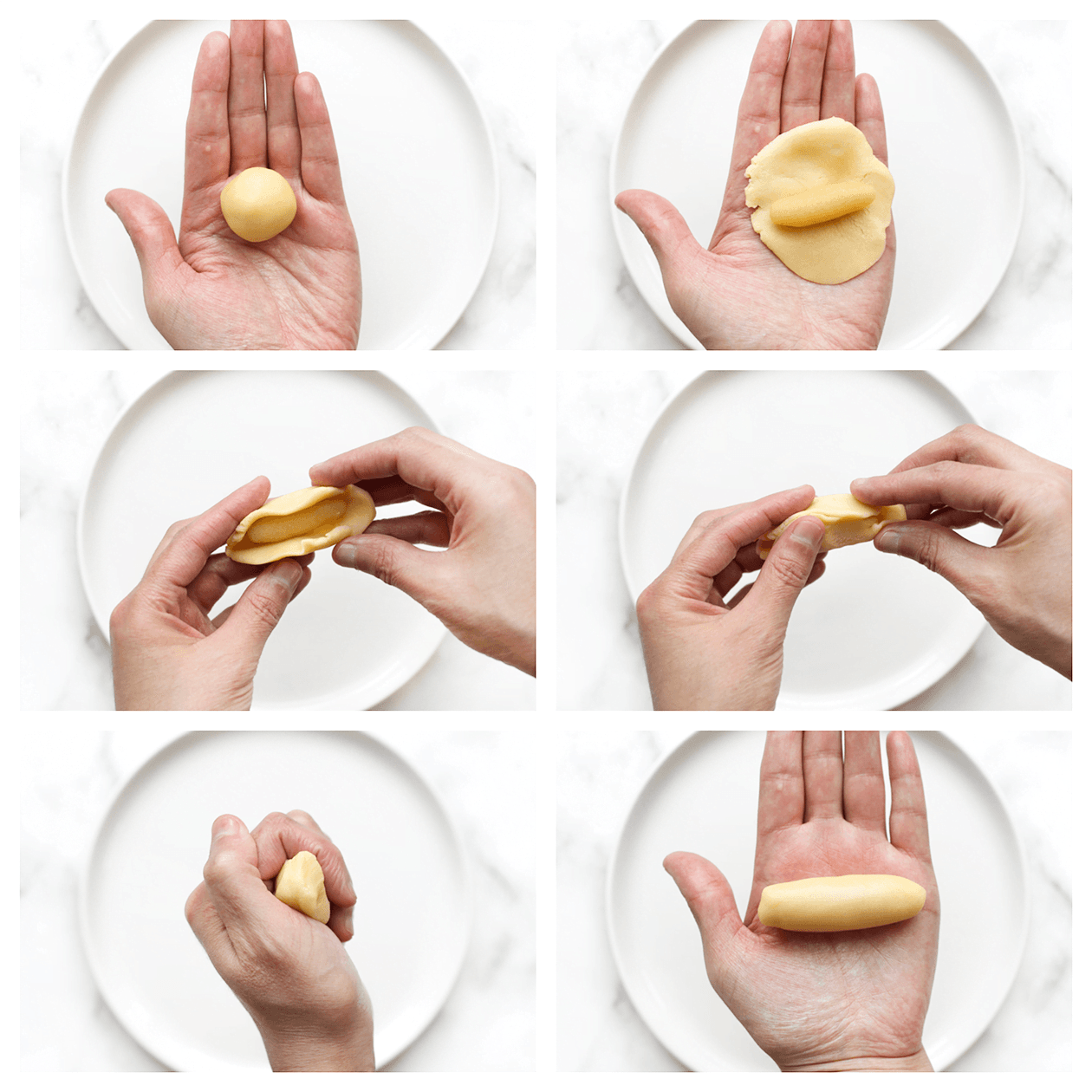 Koekjesdeeg vullen met het amandelspijs