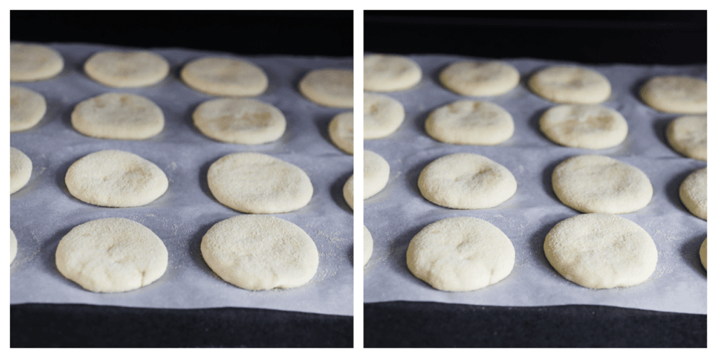 Leg het deeg op een bakpapier beklede bakvorm. Laat het deeg 30 minuten rijzen, of tot het in formaat is verdubbeld.