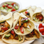 Platte broodjes met kip Kookmutsjes