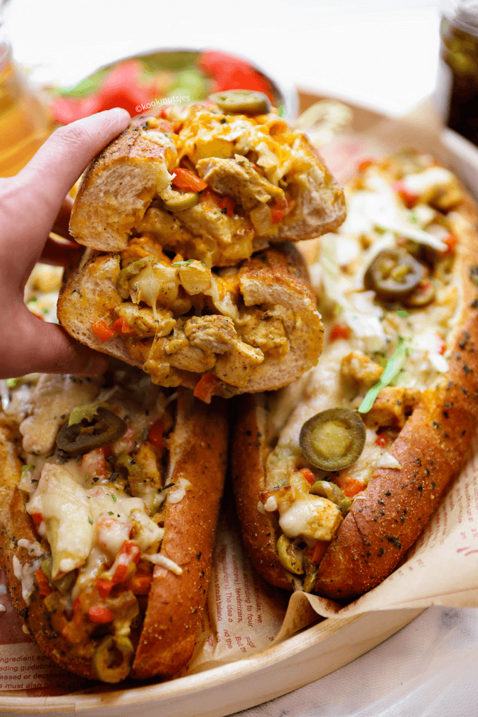 Stokbrood met kip eindresultaat Kookmutsjes