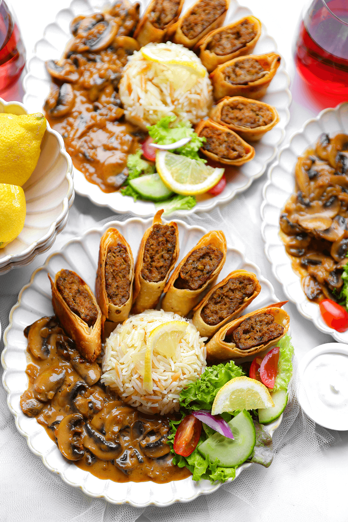 Beyti kebab met champignonsaus eindresultaat Kookmutsjes