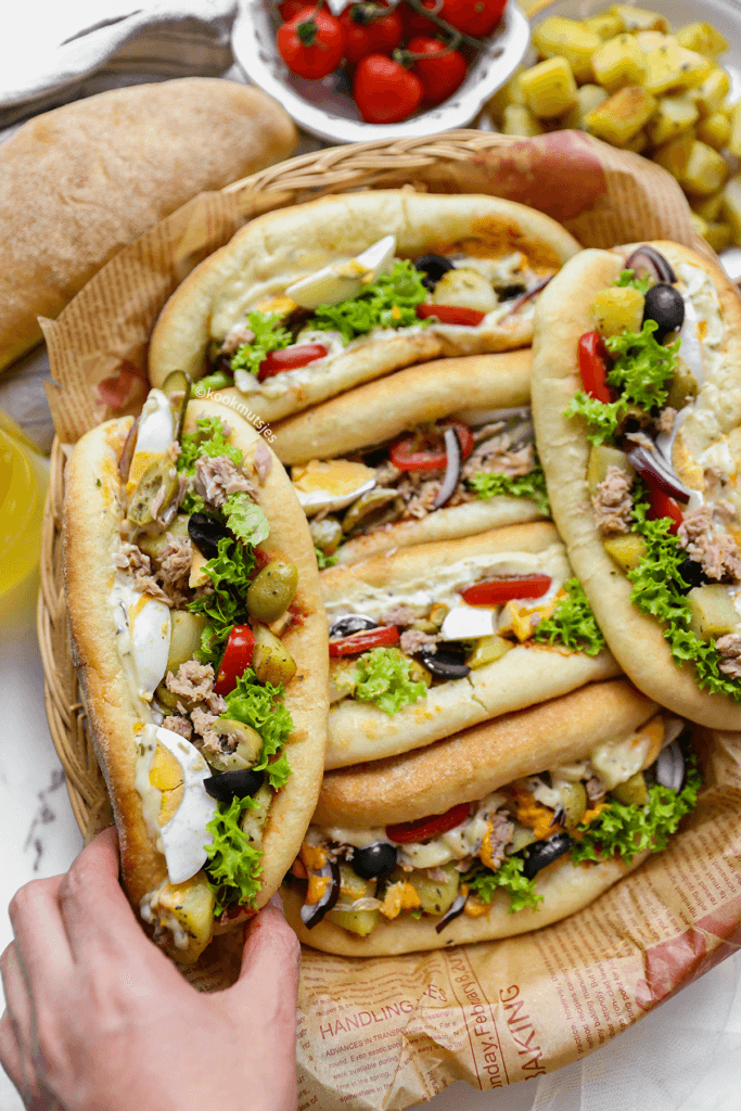 Bocadillo met tonijn eindresultaat Kookmutsjes