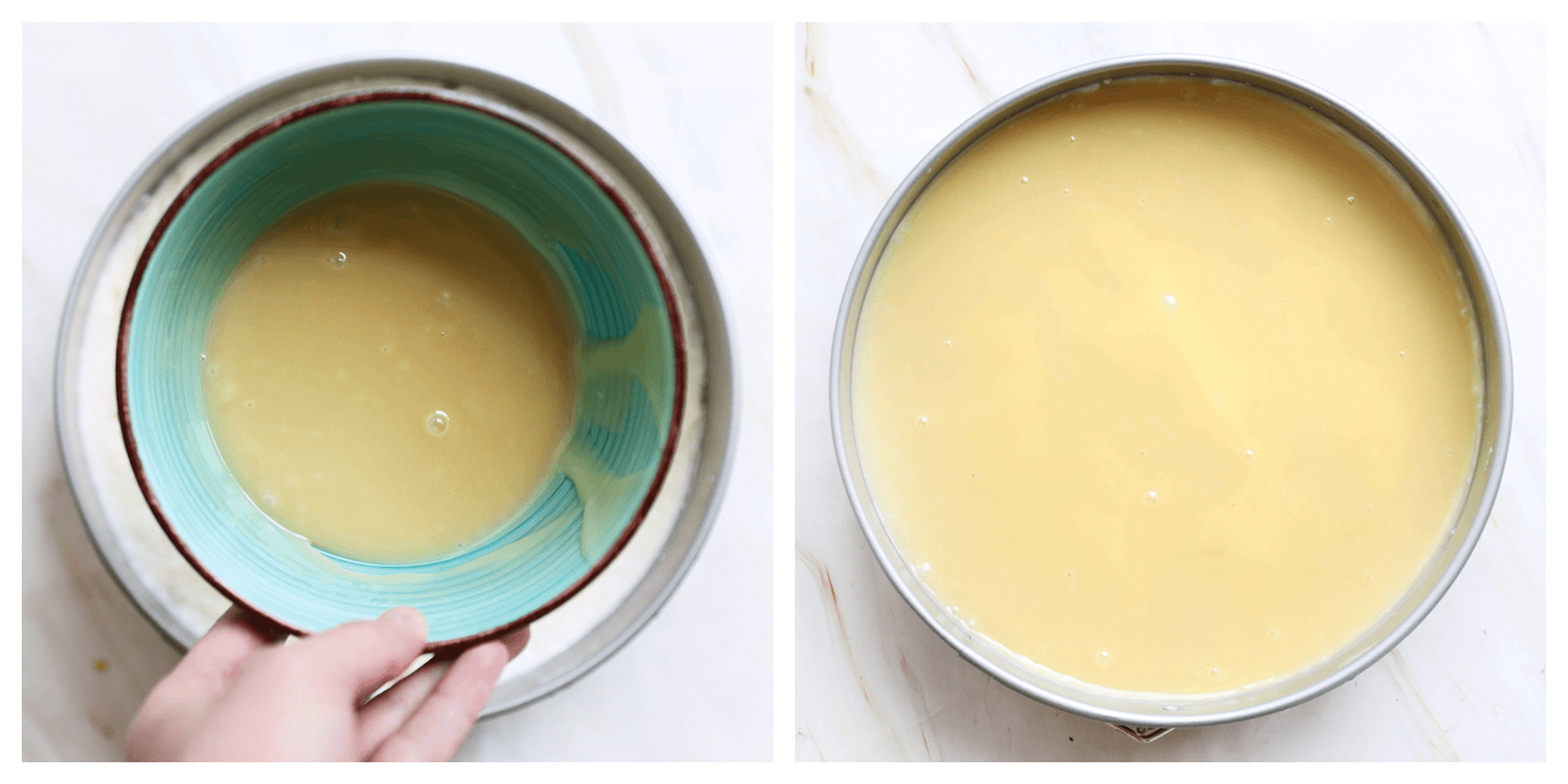 Chocoladeganache verdelen over de kokostaart