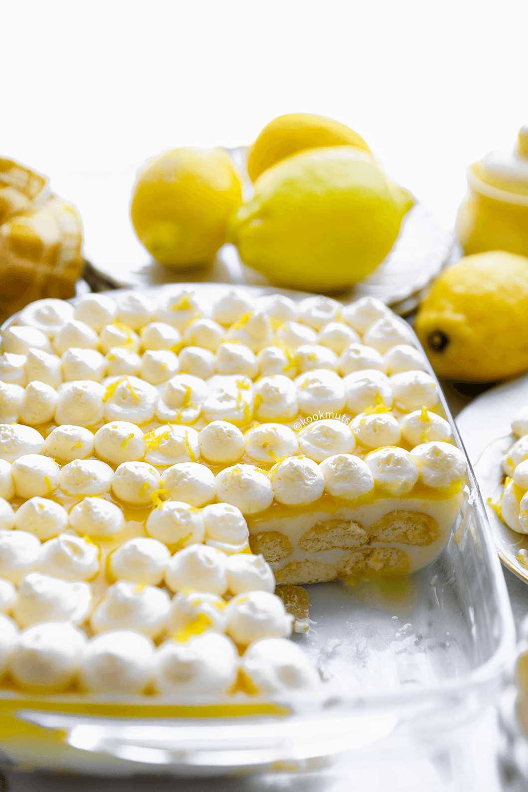 Frisse citroen dessert eindresultaat Kookmutsjes