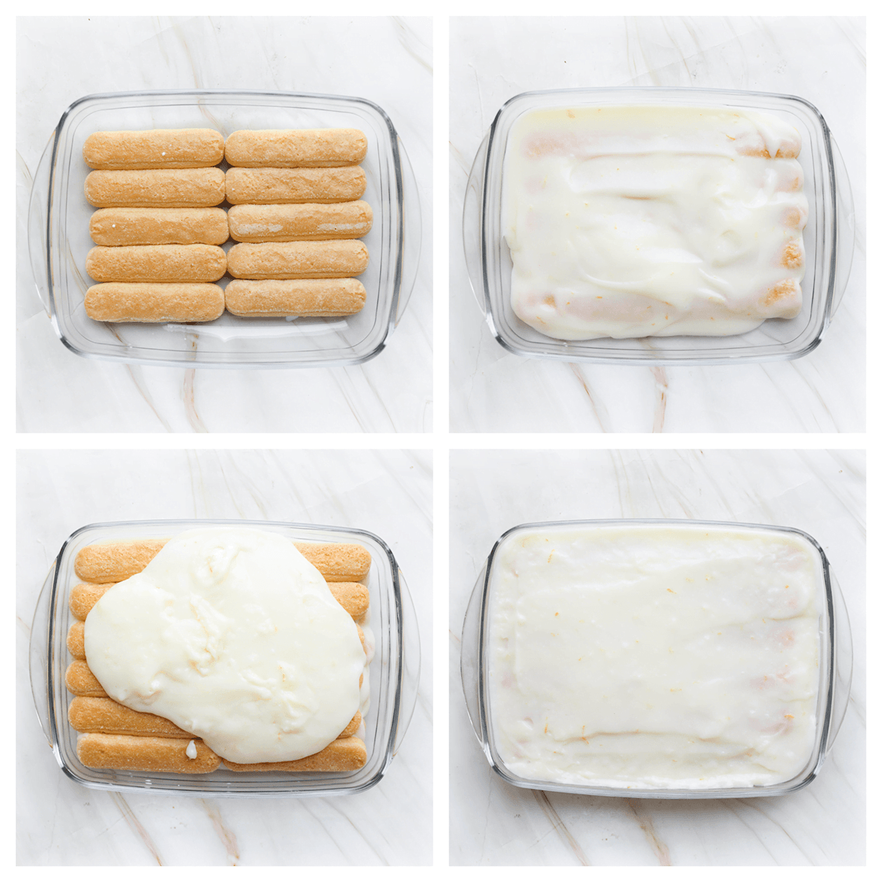 Lange vingers verdelen over een ovenschaal