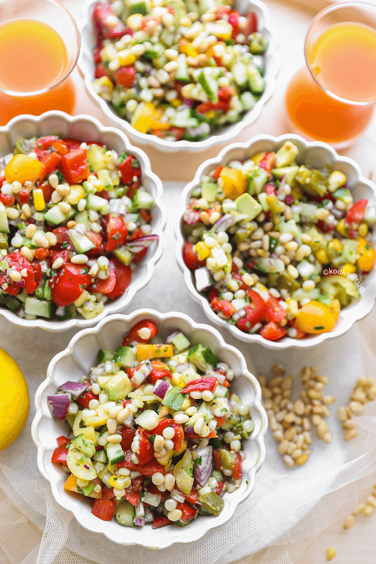 Parelcouscous salade eindresultaat Kookmutsjes