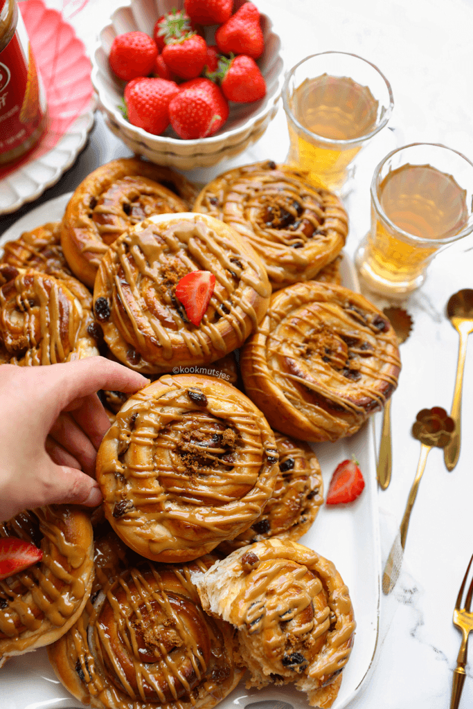 Speculoos koffiebbroodjes eindresultaat