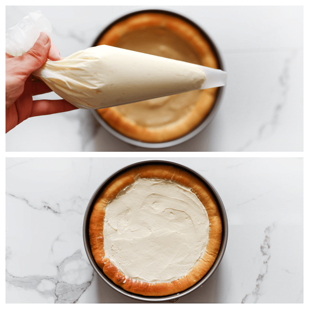 Verdeel de room over de Speculoostaart.