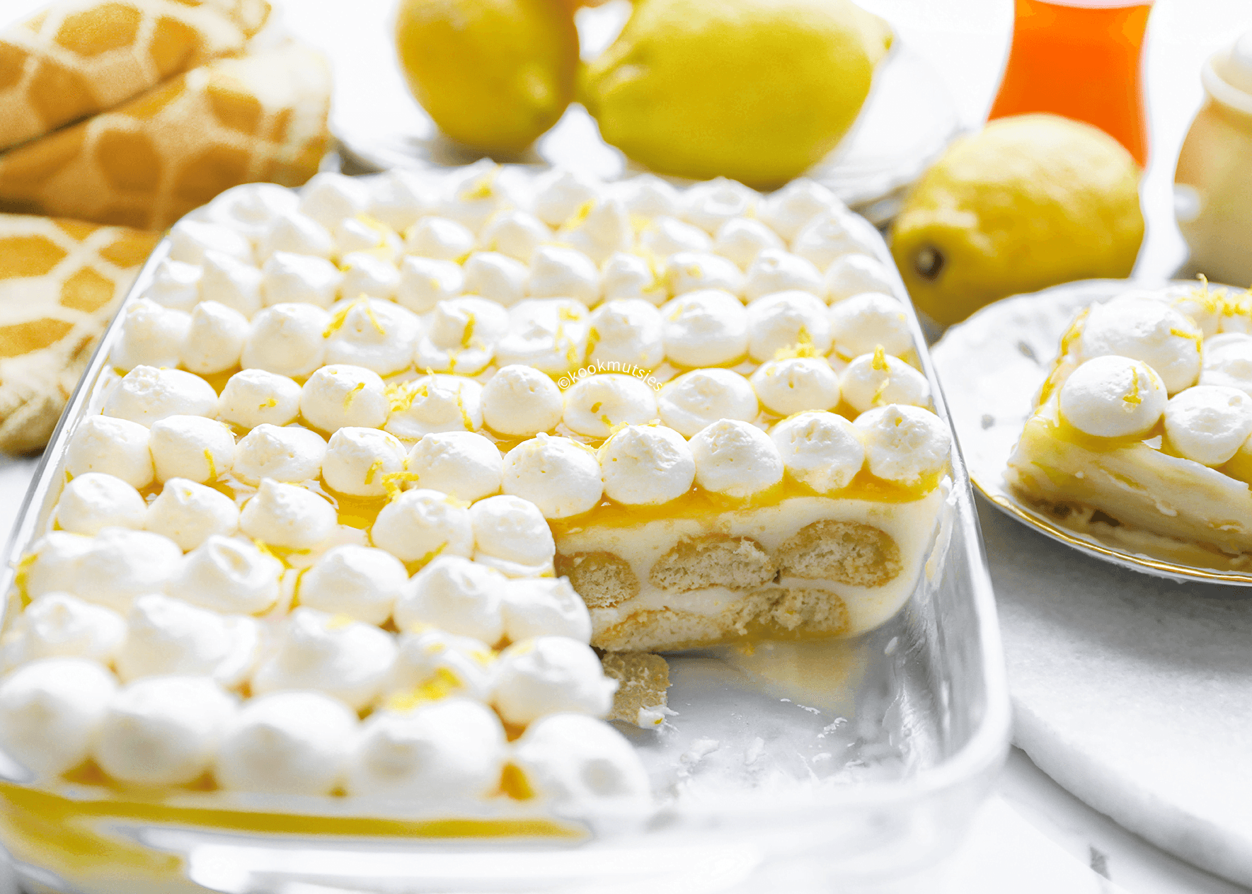 Frisse citroen dessert