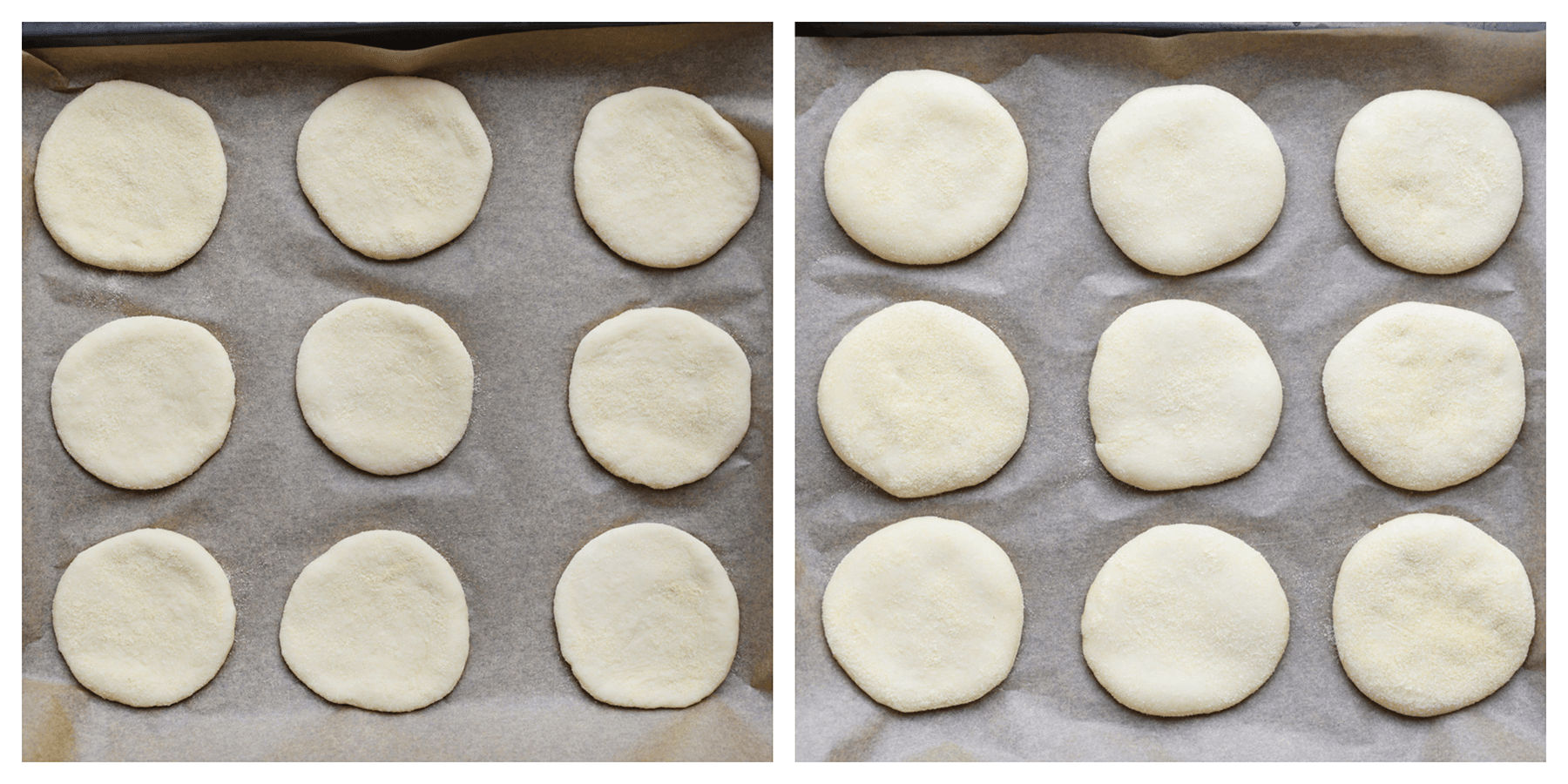 Deeg laten rijzen totdat deze in formaat is verdubbeld