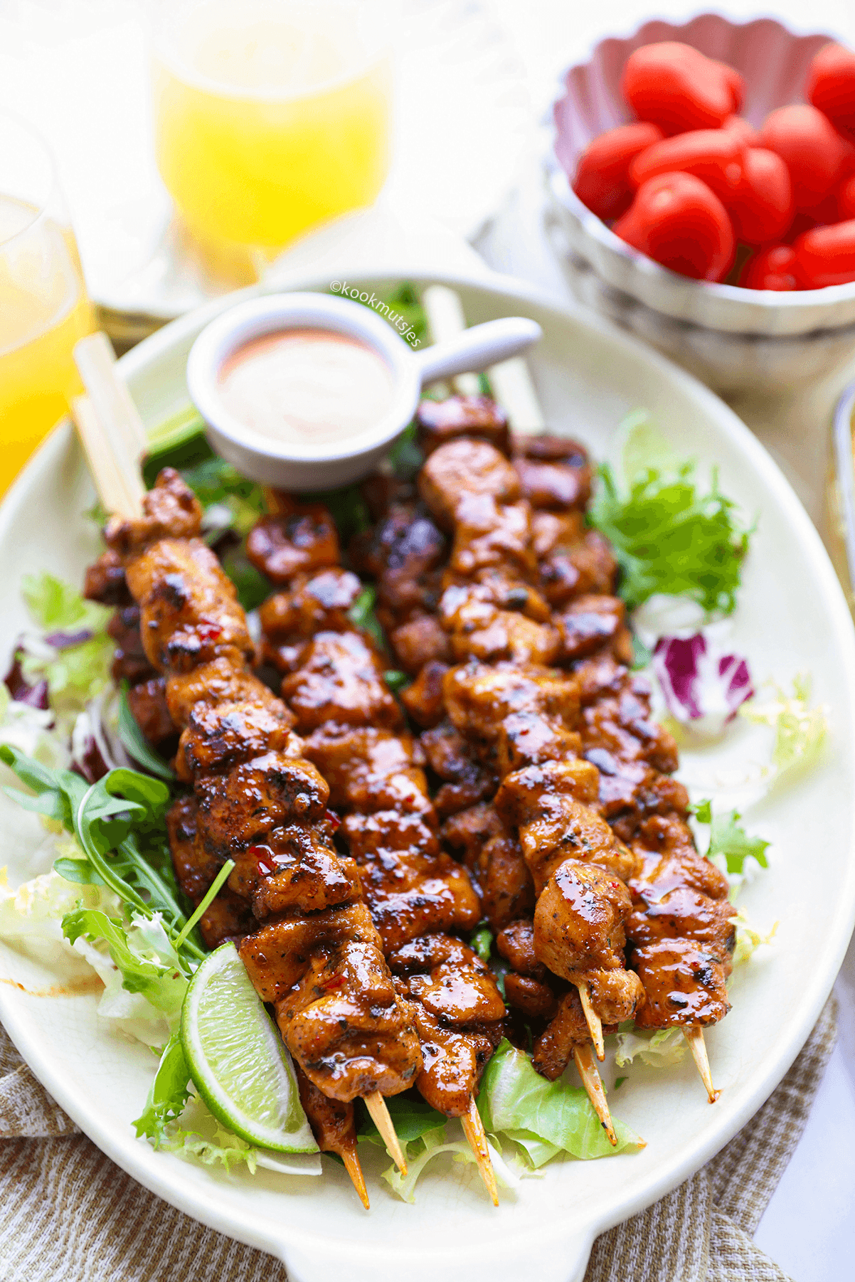 Kip honingspiesjes eindresultaat Kookmutsjes