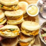 Platte broodjes met gehaktburger Kookmutsjes