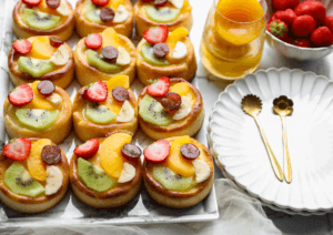 Gele room taartjes Kookmutsjes