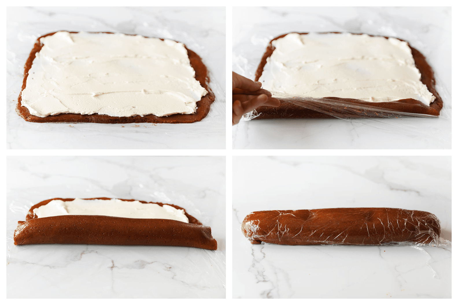 Koekjesdeeg met room inrollen