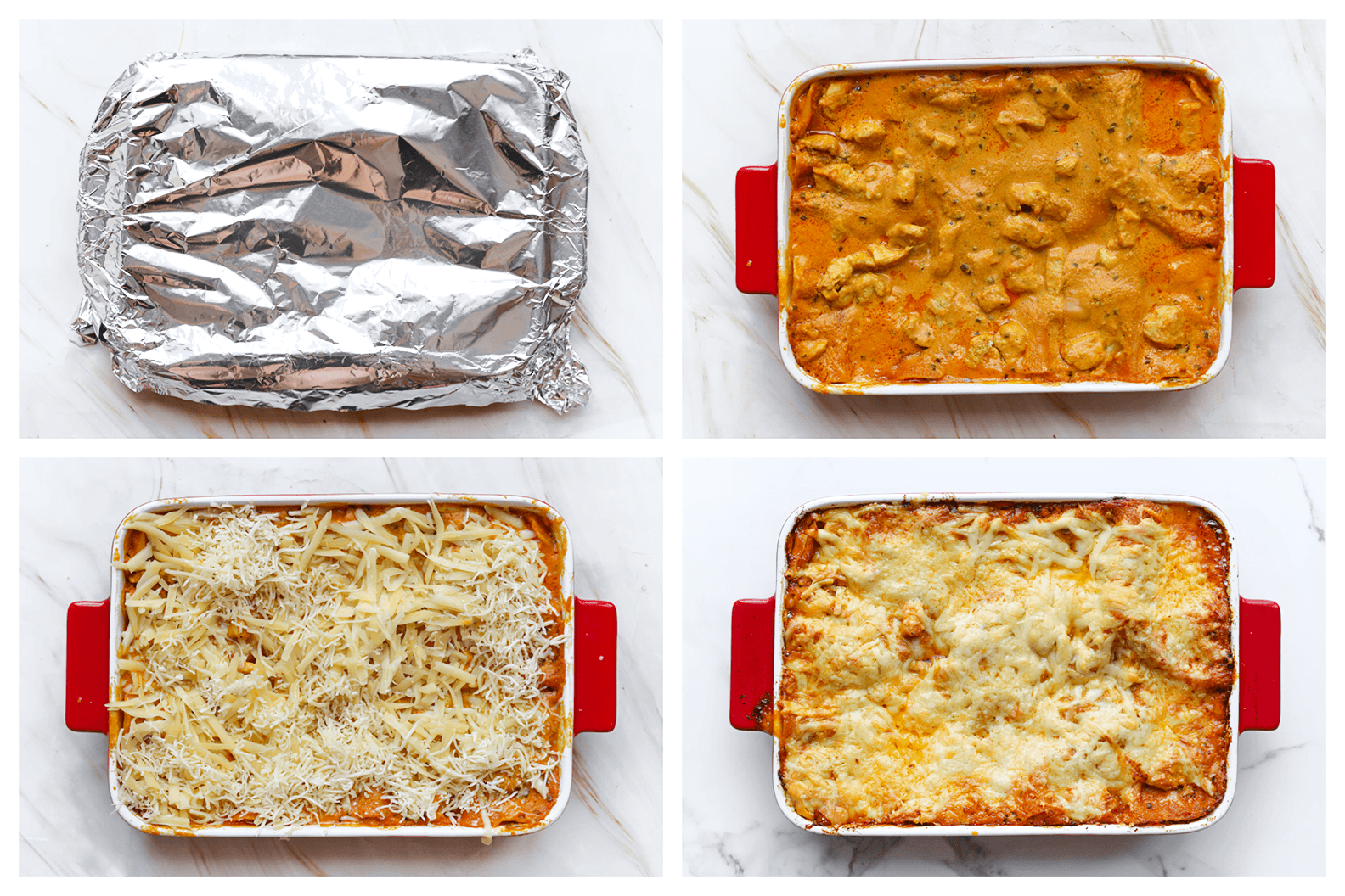 Lasagne met kip bakken in de oven