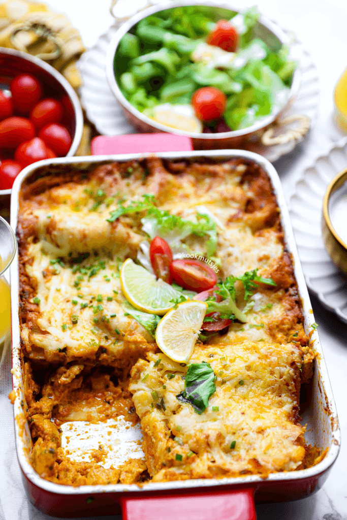 Lasagne met kip eindresultaat Kookmutsjes