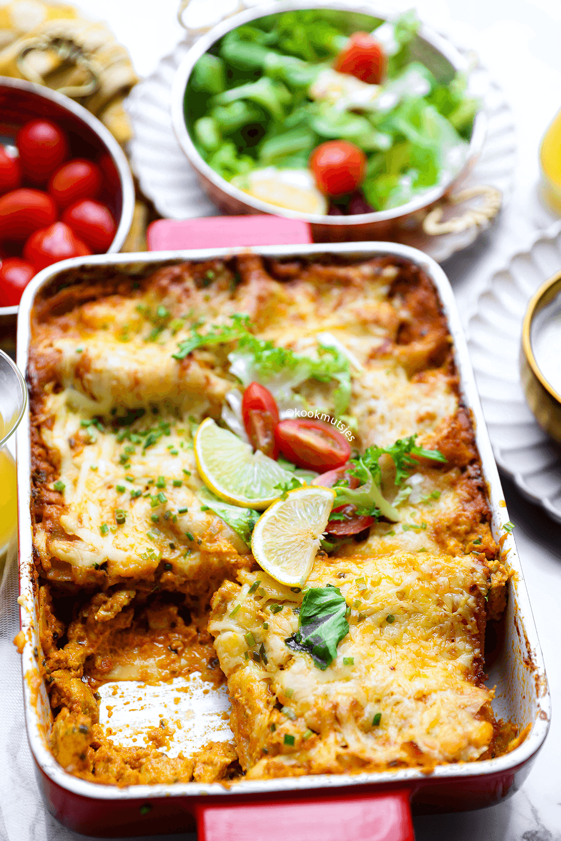 Lasagne met kip eindresultaat Kookmutsjes