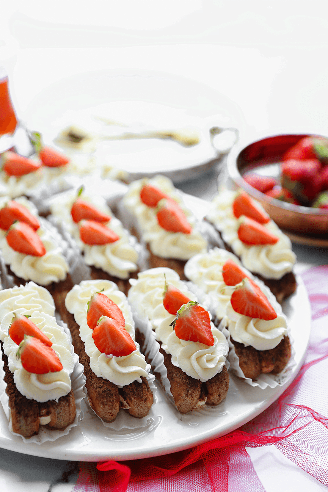 Mini tiramisu gebakjes eindresultaat Kookmutsjes