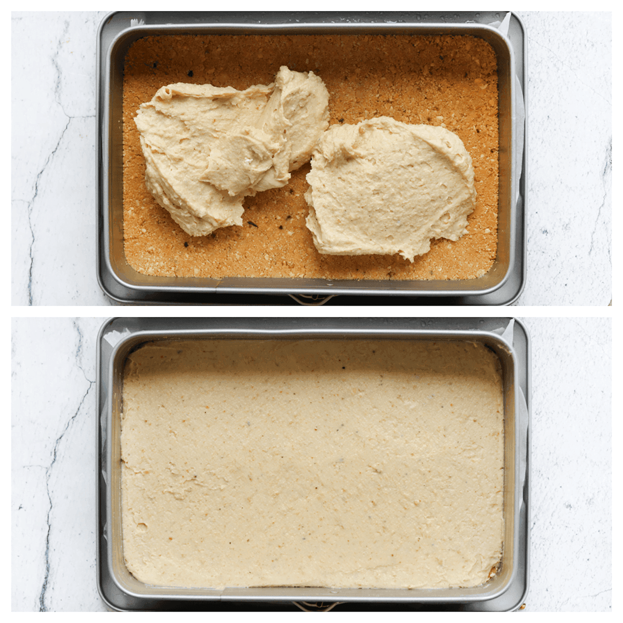 Bueno vulling verdelen over het koekjesdeeg