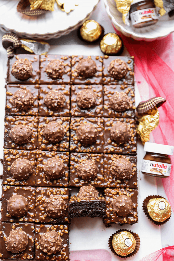 Ferrero rocher gebakjes eindresultaat Kookmutsjes