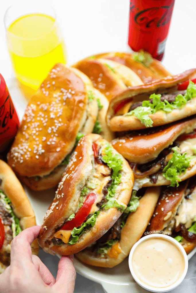 Ovenburgers met gehakt eindresultaat Kookmutsjes