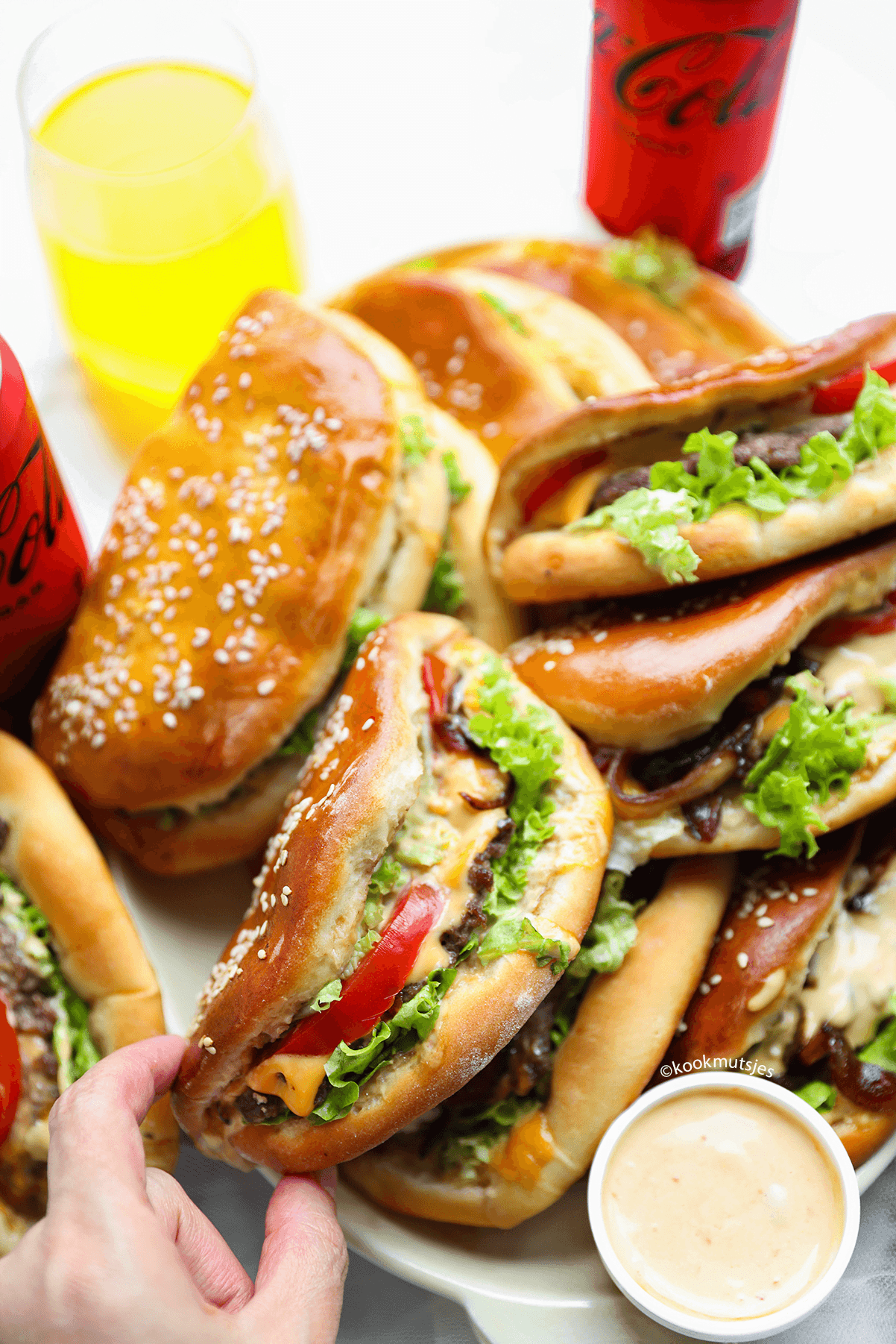 Ovenburgers met gehakt eindresultaat Kookmutsjes