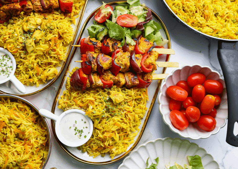 Chicken Thighs with Rice and Vermicelli